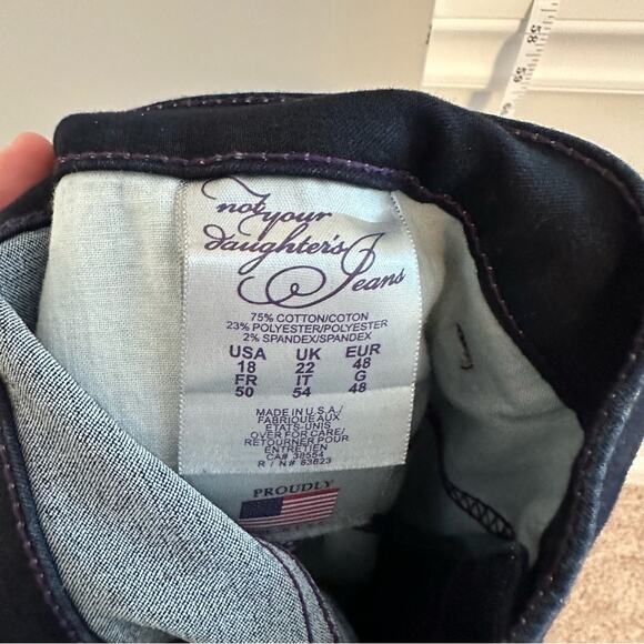 NYDJ Lift Tuck High Rise Blue Jeans 18 - Picture 7 of 11